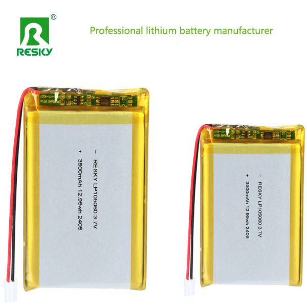 Lithium Ion Battery Cell LP105060 3.7V 3500mAh 12.95wh Solar Rechargeable Lip Battery Pack