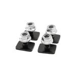 Flat Head 4x4 Eye Bolts For Roof Racks , Stainless Steel Roof Rack Eye Bolt