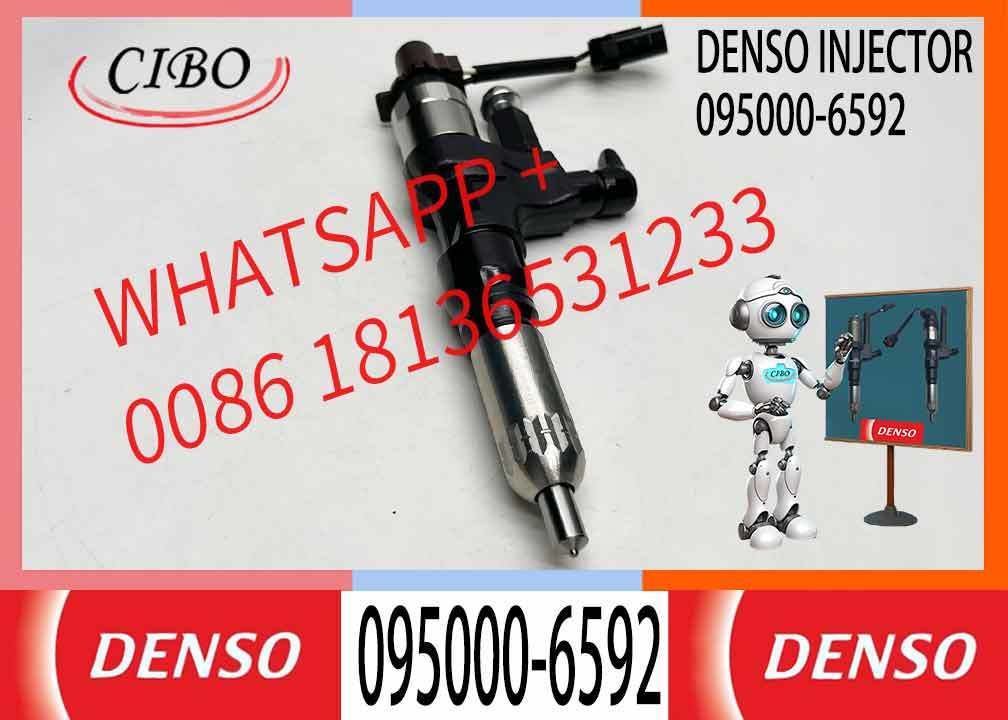 Excavator Accessories Fuel Injector 23670-E0031 095000-6592 23670E0010 for Hino J05E J08E P11C Excavator Hino Diesel Engine Spare Parts