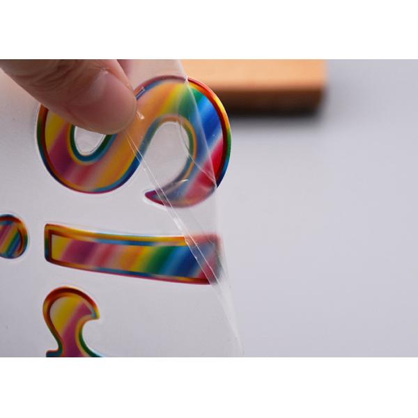 Debossed Phantom Colour Logo Heat Transfer Labels For Clothing