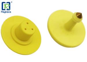 China Two Pieces Pig Ear Tags Round Shape Swine Ear Tags Ultraviolet Light Resistant factory