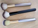 Popular Black Handle Makeup Powder Brush With Aluminium Ferrule