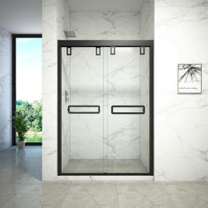 China Toughened Glass Double Sliding Door For Shower Room factory