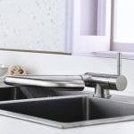 Concealed Folding Kitchen Water Faucets Handy Operation Sink Tap ODM