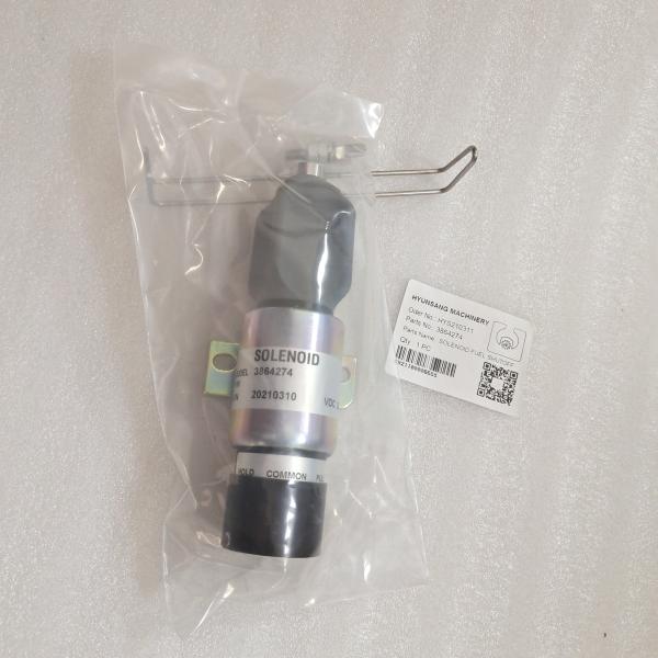 Construction Machinery Parts 1751-2467UIBIS5A 3864274 24V Fuel Shutdown Solenoid