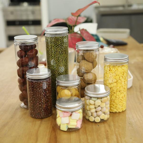 Limited Time Promotion Plastic Jars With Lids For Food Plastic Spice Jars PET