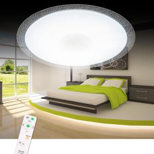 China CCT Adjustable 38W LED Oyster Light , Eye Protection Dimmable LED Oyster Lights factory