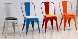China YLX-1101 Aluminium/Steel Dining Chair with Cushion for Restaurant factory