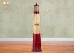 Lighthouse Shape Wood Cabinet Decorative Wooden Cabinet MDF Storage Cabinets Red
