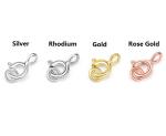 Customized 925 Silver Lobster Clasp Spring Charms Brass Lobster Clasp