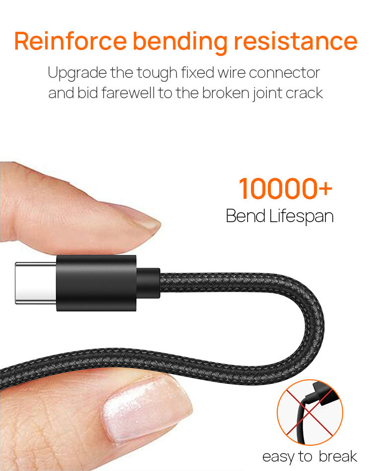PD 5A 100W USB 3.0 Charging Cable 480 Mbps Data Sync Cord