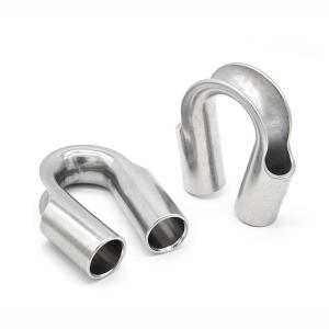 China Industrial Wire Rope Thimbles Stainless Steel 316 304 Tube Thimbles factory