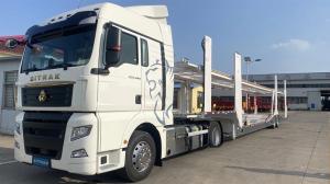China 8 Units 2 Axle Car Carrier Trailer To Transport Private Car factory
