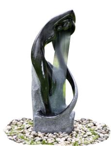 China Multi Shape Sculpture Water Fountains Garden Statue Fountains White / Black Color factory