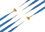 Cosmetic Blue Nail Art Design Brushes , 4 Piece Cosmetic Nail Art Brush