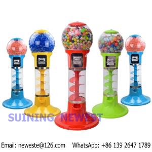 China With 500pcs toys, Desktop Mini Coin Operated Candy Vendor Gumball Capsules Toy Vending Machine factory