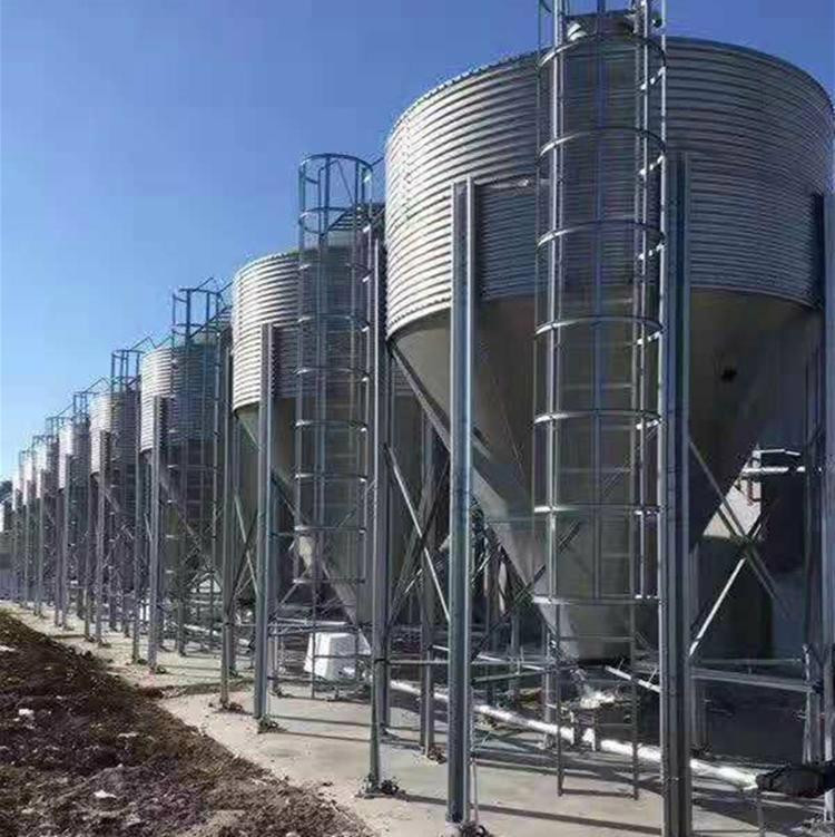 2750mm Diameter Livestock Feeding Equipment Feed Bin For Grain Storage