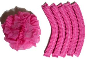 China Double Elastic Unisex Bouffant Caps Disposable factory
