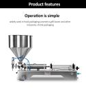 Semi Automatic Filling Machines Horizontal Small Machine Manual Dispense Cream