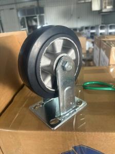 China 2.5 Inch Black Polyurethane Wheel Casters with Double Ball Bearing factory