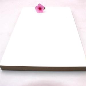 China Eco Friendly Matte White 0.35mm PET Laminated MDF Panels factory