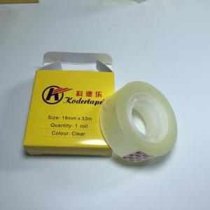 China Easy Tear Type Clear Bopp Stationery Adhesive Packing Tape for Sutdent factory