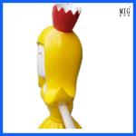 fiberglass cartoon character statue flower fair movie character statues in