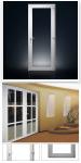 Customized Modern PVC Glass Entry Door Double Glazed Upvc Casement Door