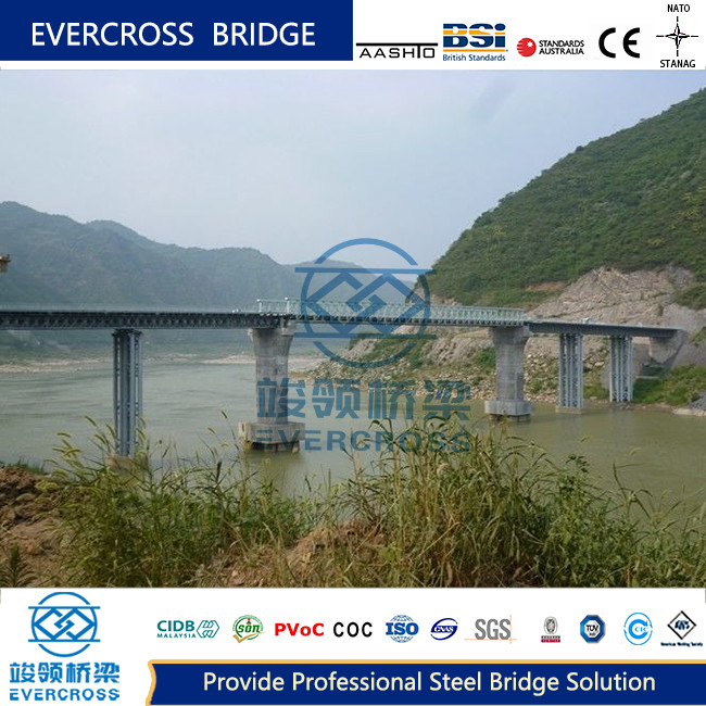 China Large Span Prefabricated Steel Bridge With Simple Structure Modular Design on sale