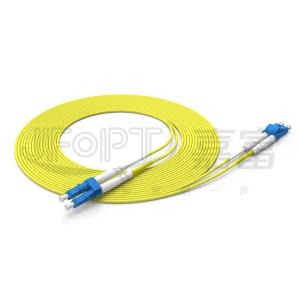 China Single Mode 9/125 2.0mm Fiber Optic Patch Cord LC/UPC-LC/UPC DX Fiber Connector 3M factory