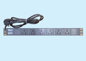 China 6 Outlet Modularized Power Distribution Unit For Cabinet 3 Meter Cable factory