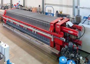 China Steel Frame Square Vacuum Filter Press Process Treatment Sludge Filtration factory