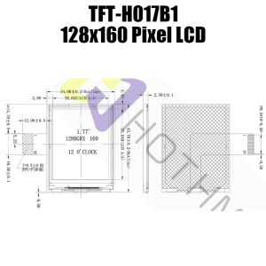 1.77 Inch TFT LCD | 128x160 Resolution With MCU Interface
