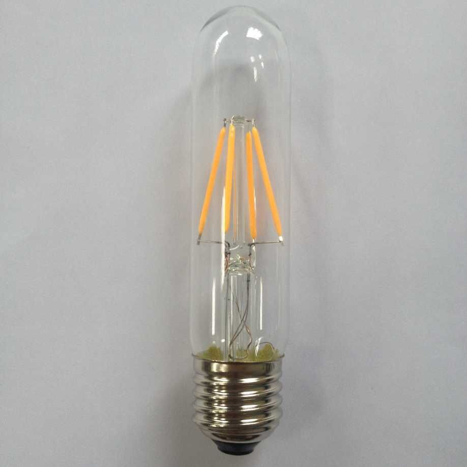 350lm T30/T10 4W 2W 6W dimmable filament led tubular bulb light medium screw base