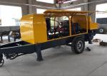 Electric Motor Trailer Concrete Pump , Industrial Peristaltic Concrete Squeeze