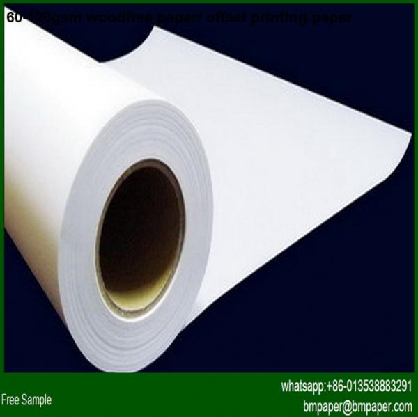 China 100% pulp offset paper/ woodfree paper/ and paper board factory