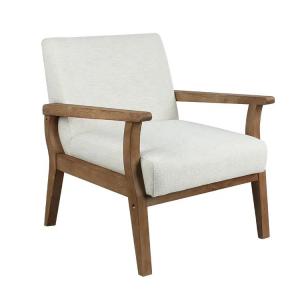 China Living Room and Hotel Solid Wood Fabric Wooden Sofa Chair W69*D76*H79CM with Soft Seat Modern Design One Seat factory