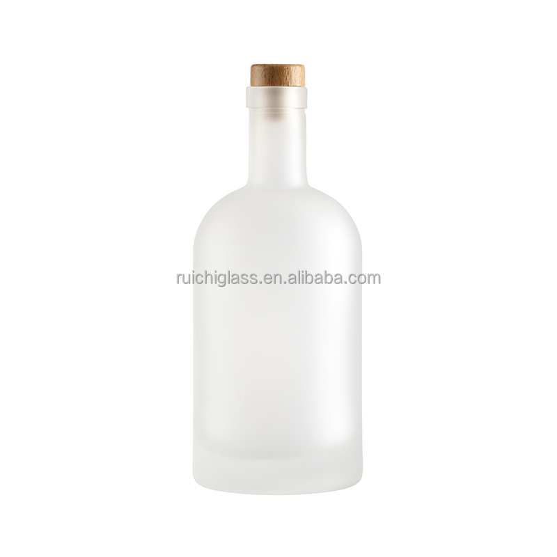 Collar Material Aluminum Plastic PP 375ml 500 ml 750 ml Wine Glass Bottle with Cork