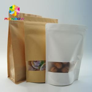 China Individual Small Snack Food Packaging Customized Brown Kraft Paper For Popcorn factory