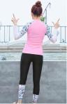 2019 UV Protection Swimming suit for women long sleeve and legs swimwear shorts