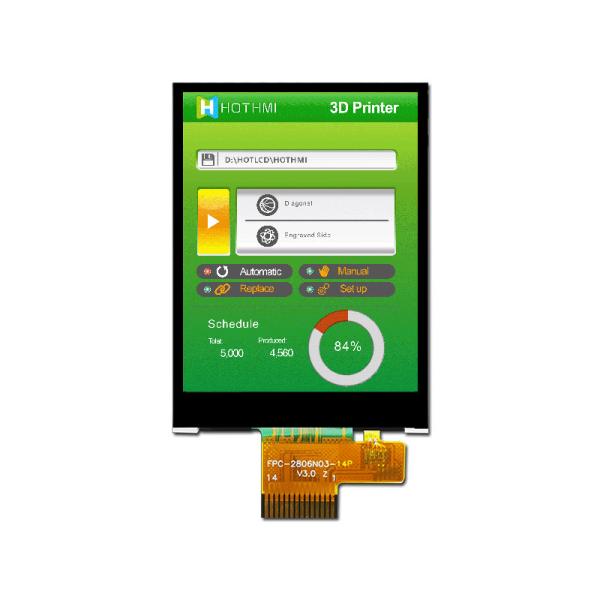 China 2.8-inch SPI TFT LCD Display For Industrial factory