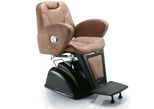 China Barber Shop Chairs Hydraulic Cover Metal Footrest With Pu Leather Materials factory