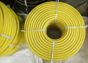 China Yellow EPDM 3/4 Jack Hammer Rubber Air Hose , Flexible Rubber Tubing With Claw Fittings factory