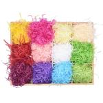Biodegradable Raffia Color Shredded Paper 30g Crinkle Paper Packaging