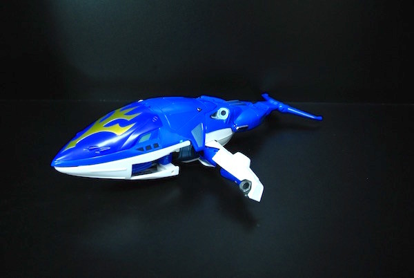 Blue Shark Figure Transformer Robot Toy Easy Operation For Display