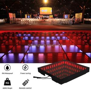 China High Temperature Resistant LED Dance Floor Tiles For Night Club Light Show Rental factory
