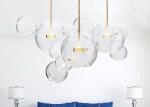 Wholesale Price Modern Lamp Milk Glass Golden Chandelier Pendant Light For Home