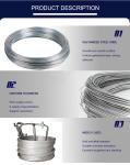 High Carbon Steel SAE1040 SAE1045 1.0mm 2.0mm Hot Dip Galvanized Steel Wire
