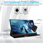 17.3 Inch USB-C Portable Monitor With Built In Battery 10000mAh Touch Screen 4K