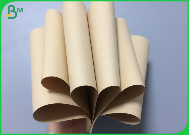 Smooth Surface 115gsm 140gsm Bamboo Pulp Kraft Paper Roll Recycled Material 
